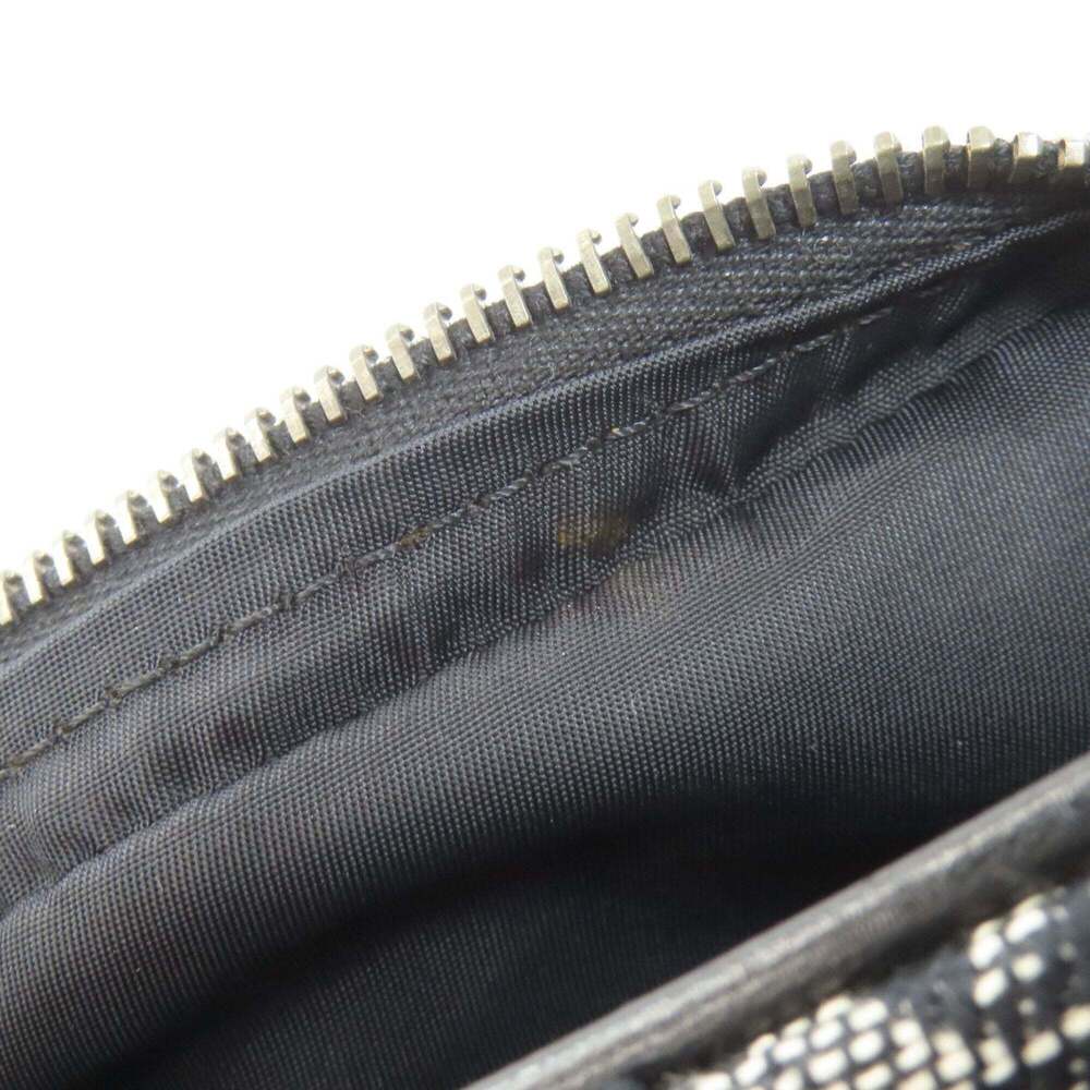 CHRISTIAN DIOR Black Canvas Trotter Shoulder Bag - Picture 9 of 16